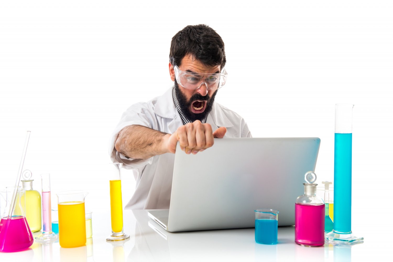 Business owner frustrated with low website traffic and losing clients without proper SEO