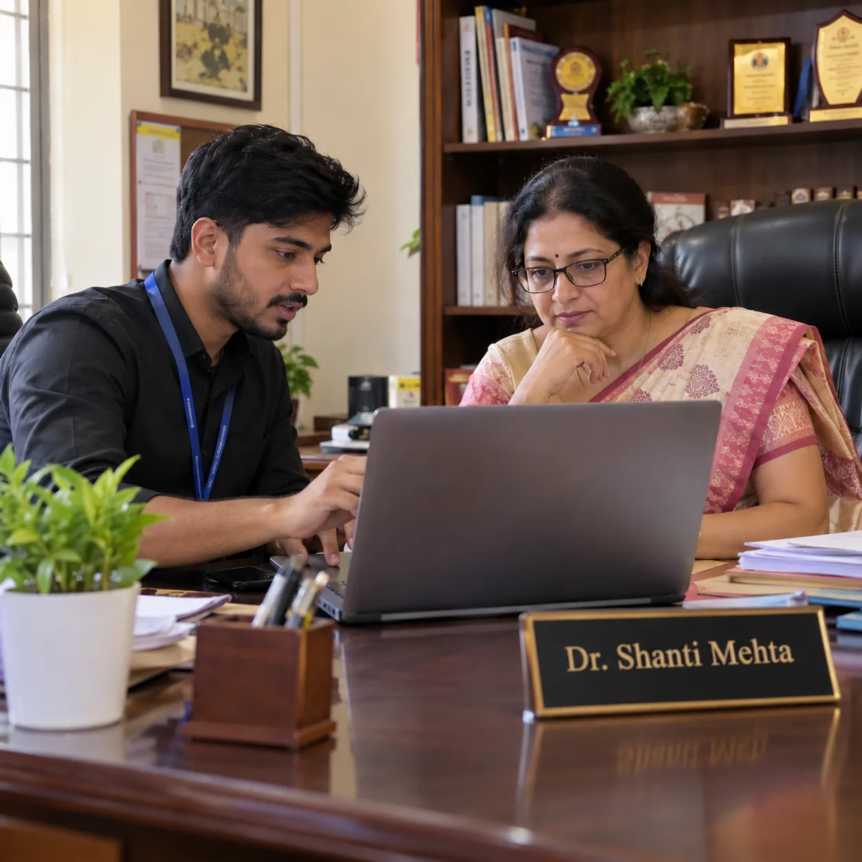 School team reviewing digital marketing for schools in Patna