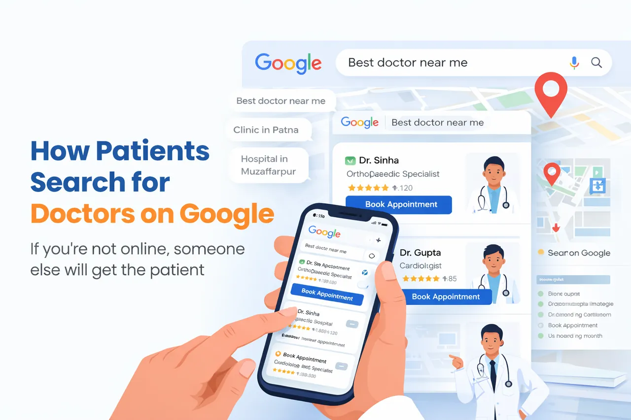 How patients search for doctors on Google
